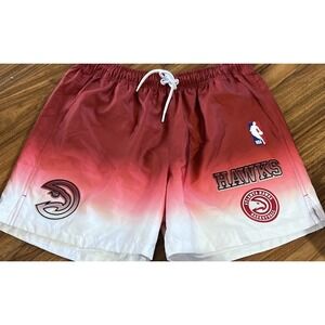 New $75 Pro Standard Atlanta Hawks NBA Ombré Mesh Lined Shorts BAH3515704 Large
